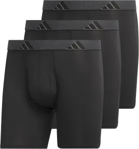 adidas Men's Microfiber Boxer Brief, Performance Boxer Briefs Underwear Pack for Men