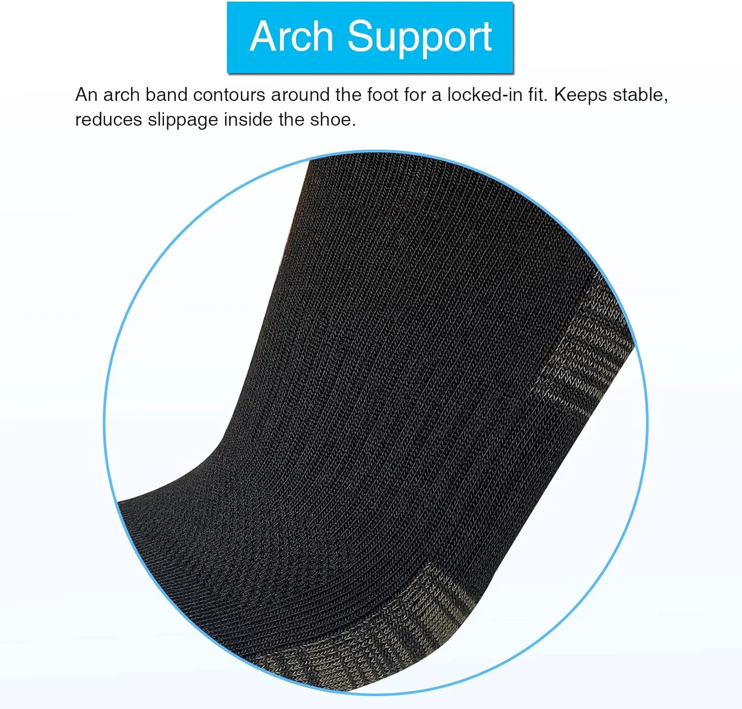 APTYID Men's Moisture Wicking Cushioned Crew Work Boot Socks (4-6 Pairs)