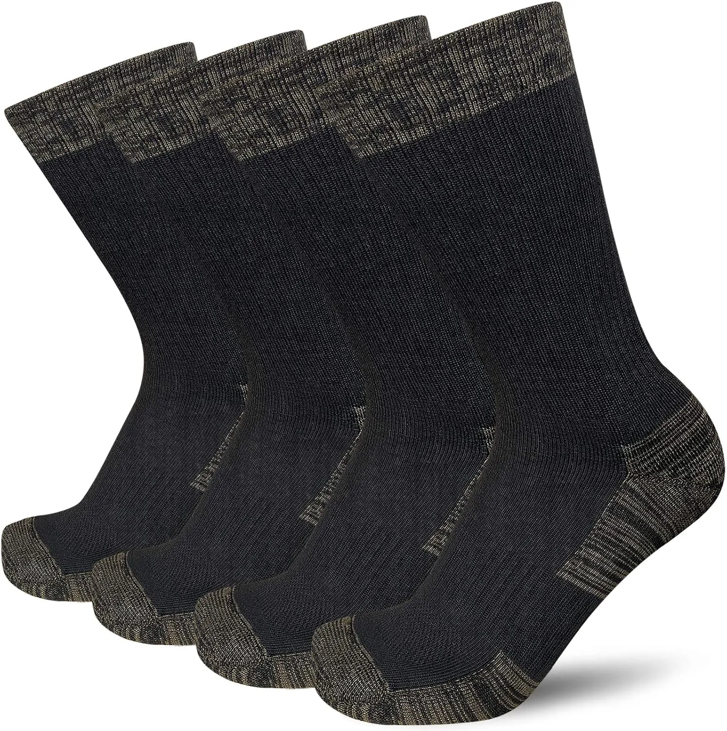 APTYID Men's Moisture Wicking Cushioned Crew Work Boot Socks (4-6 Pairs)