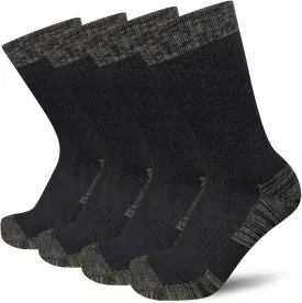 APTYID Men's Moisture Wicking Cushioned Crew Work Boot Socks (4-6 Pairs)