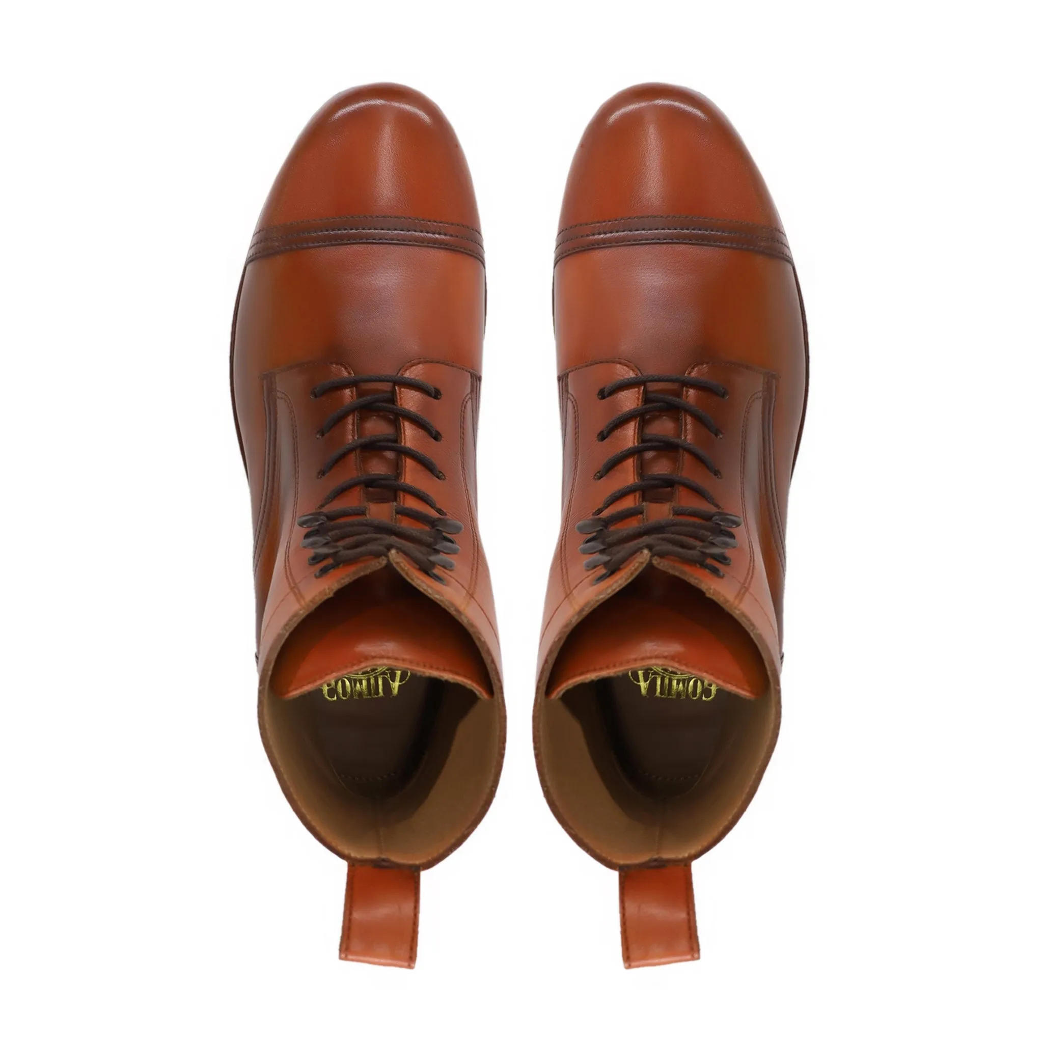 Cheng - Men's Tan Brown Calf Leather Boot