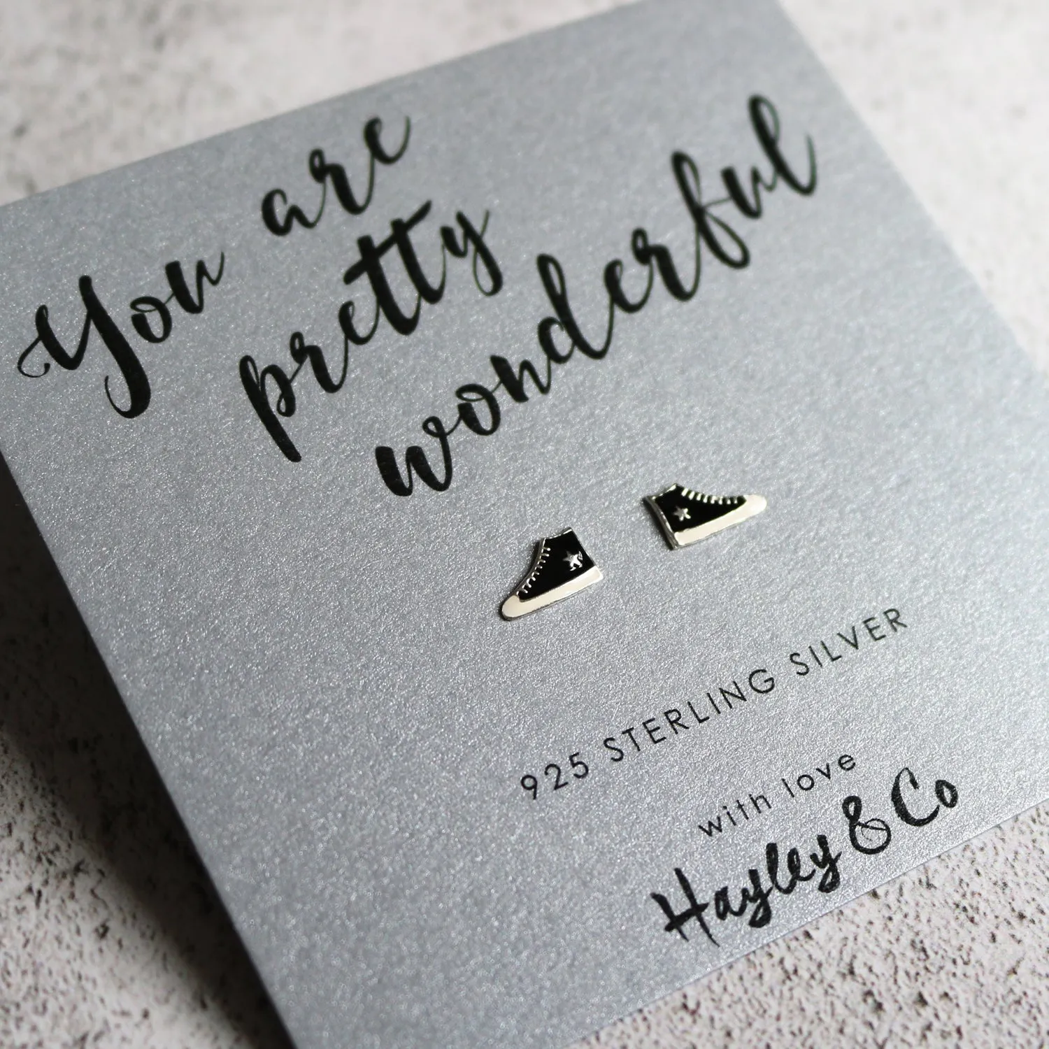 Converse Sneaker Sterling Silver Earrings