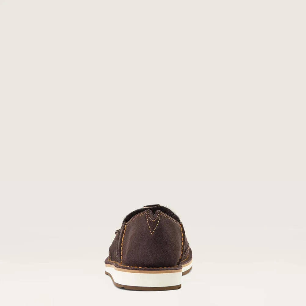Cruiser in Chocolate Suede Lprd Hair by Ariat