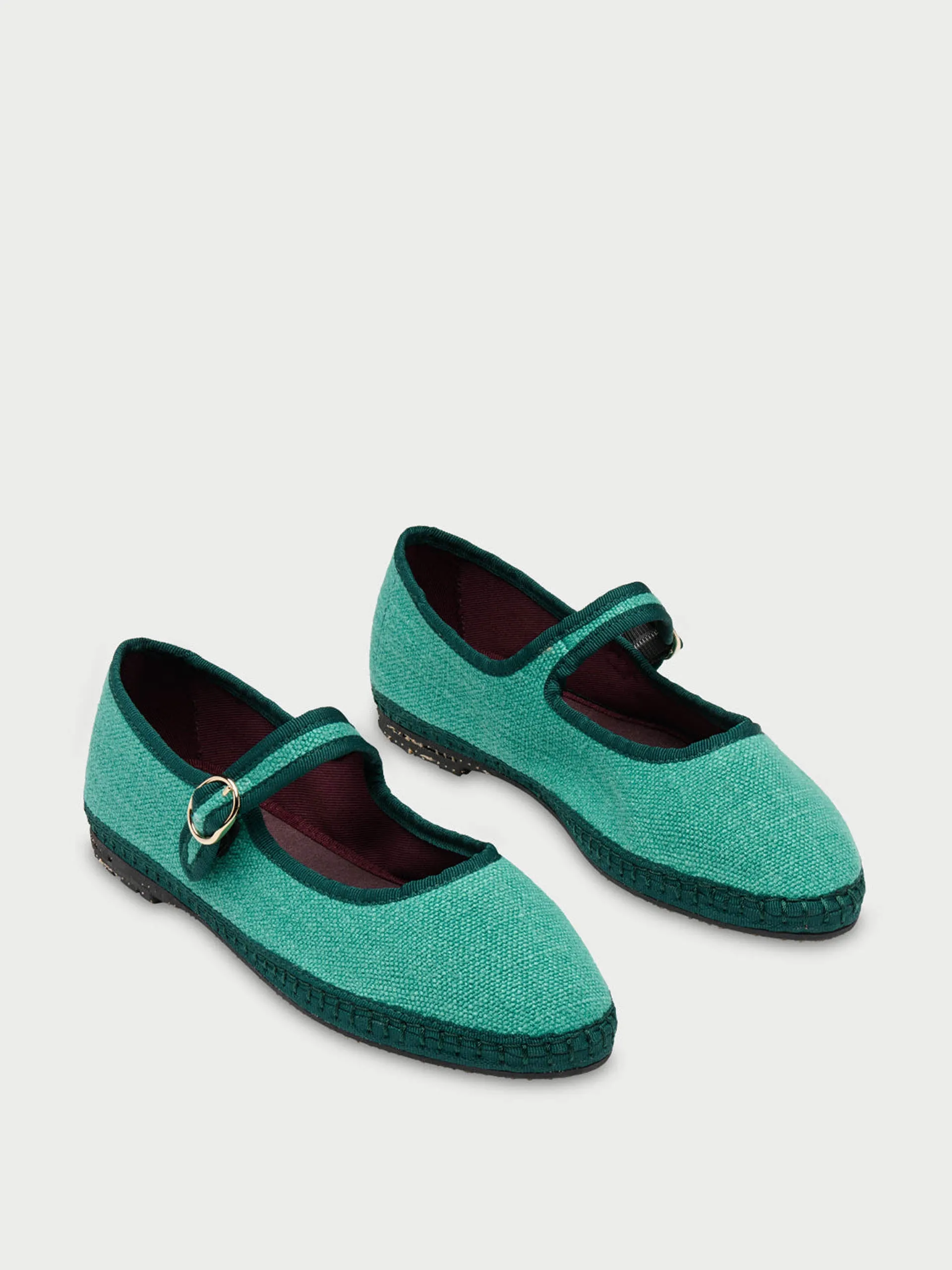 Green Nemo Mary Jane flats