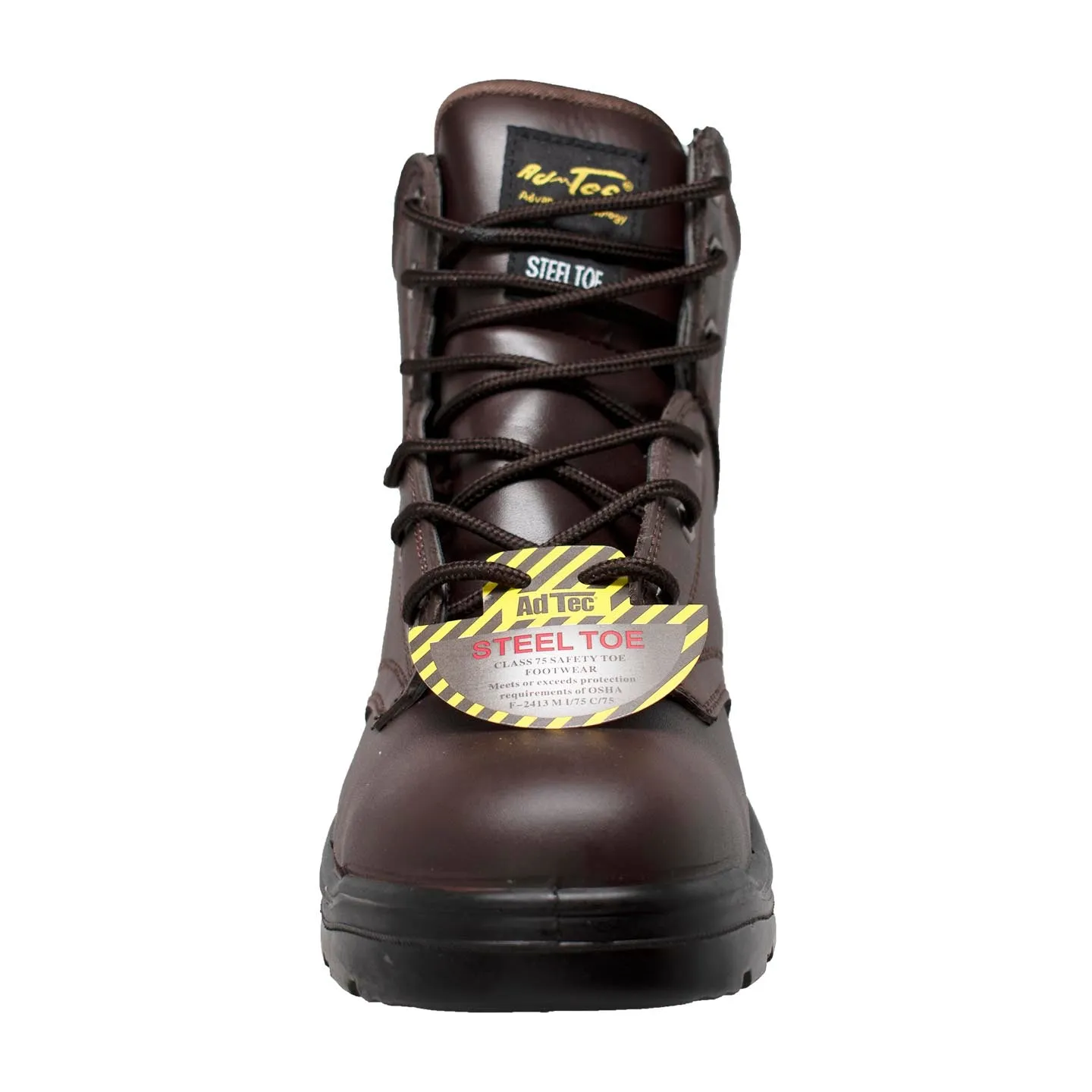 Men's 6" Brown Steel Toe Work Boots - 9895