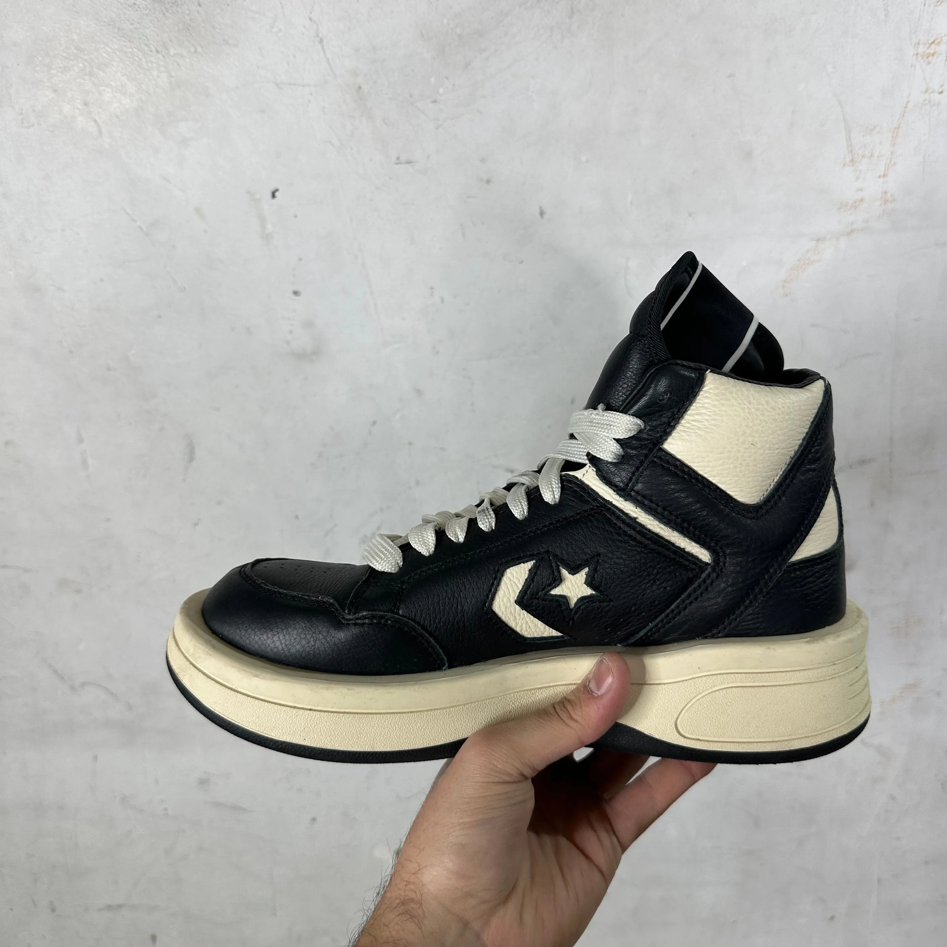 Rick Owens x Converse Leather TURBOWPN Mid