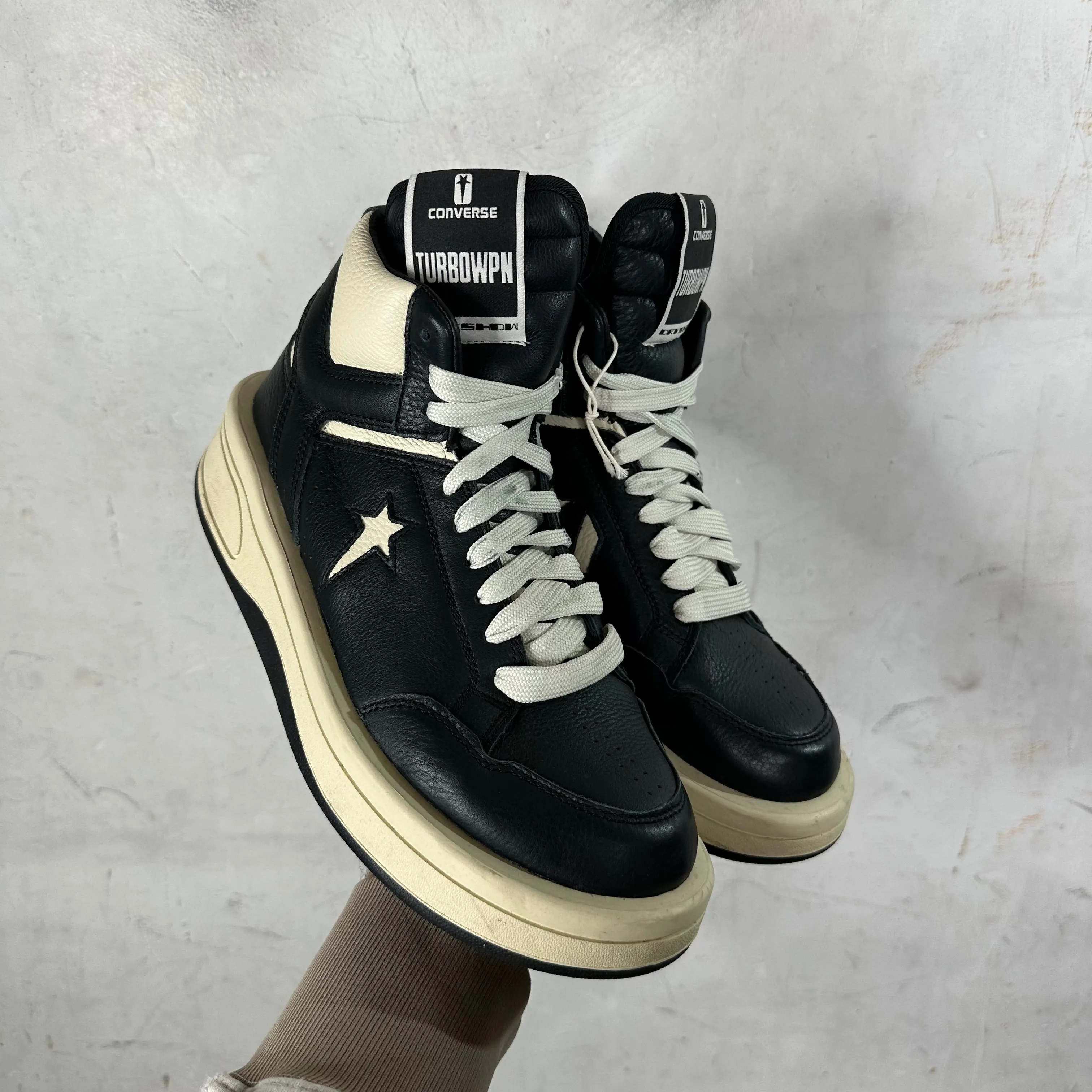 Rick Owens x Converse Leather TURBOWPN Mid