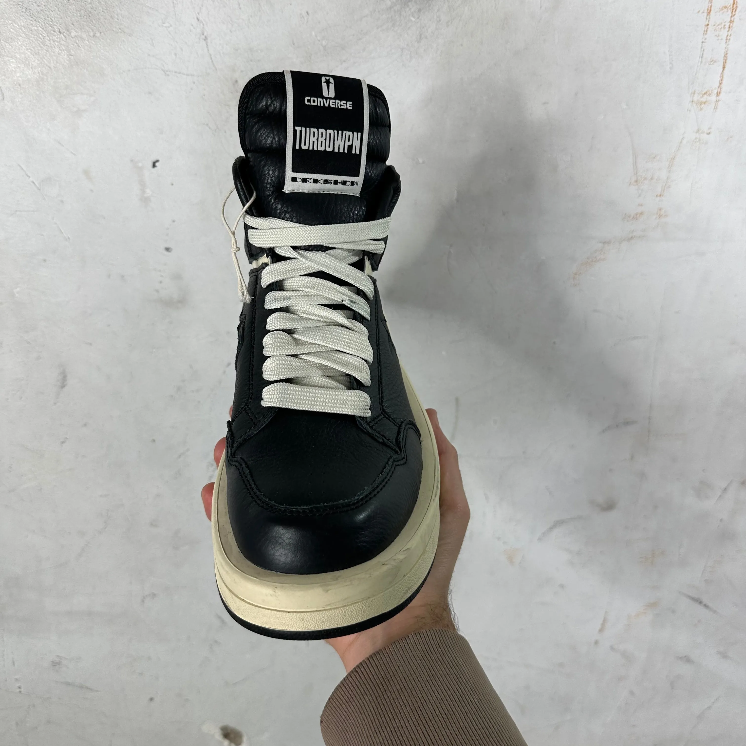 Rick Owens x Converse Leather TURBOWPN Mid