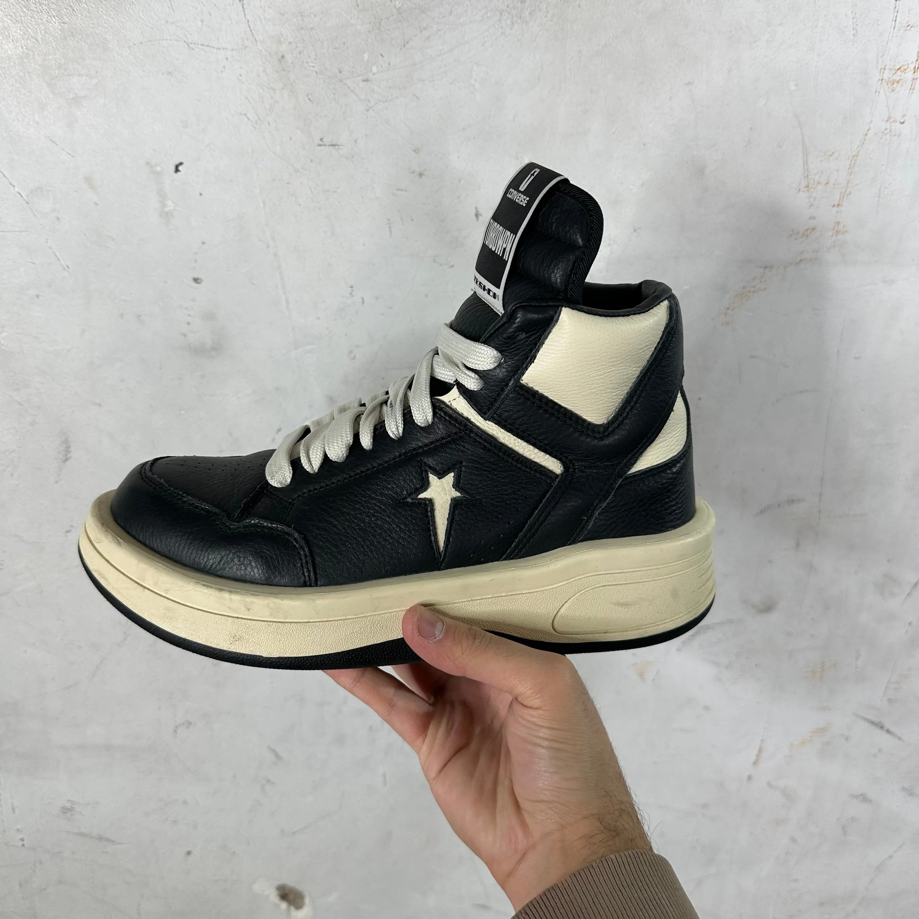 Rick Owens x Converse Leather TURBOWPN Mid