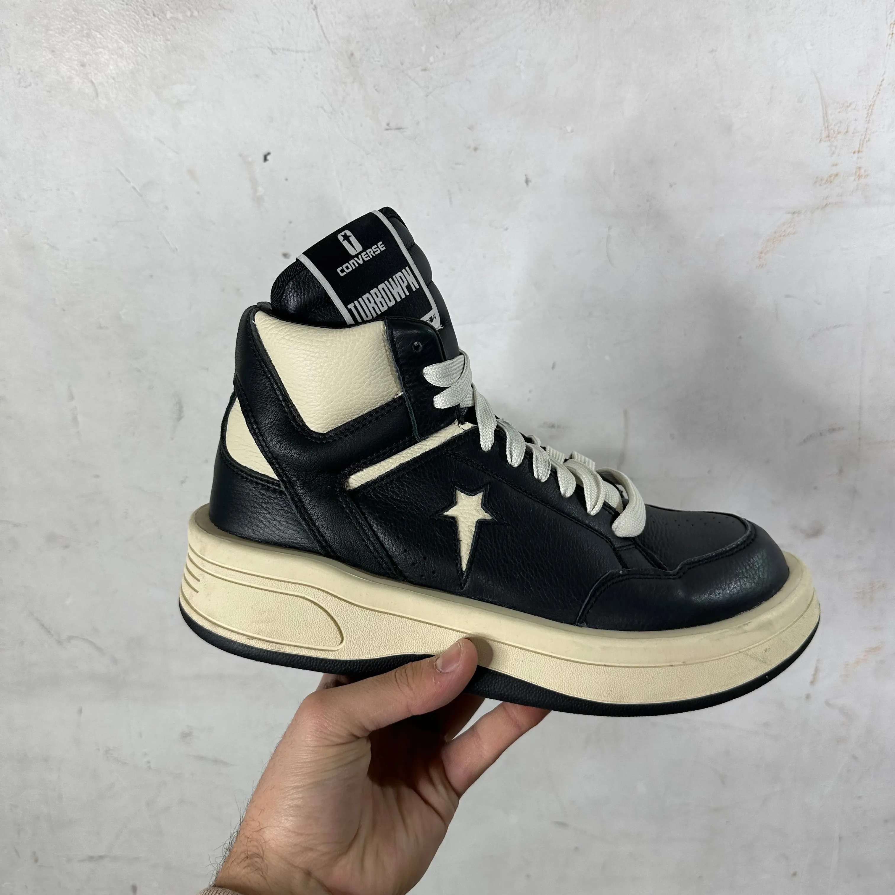 Rick Owens x Converse Leather TURBOWPN Mid
