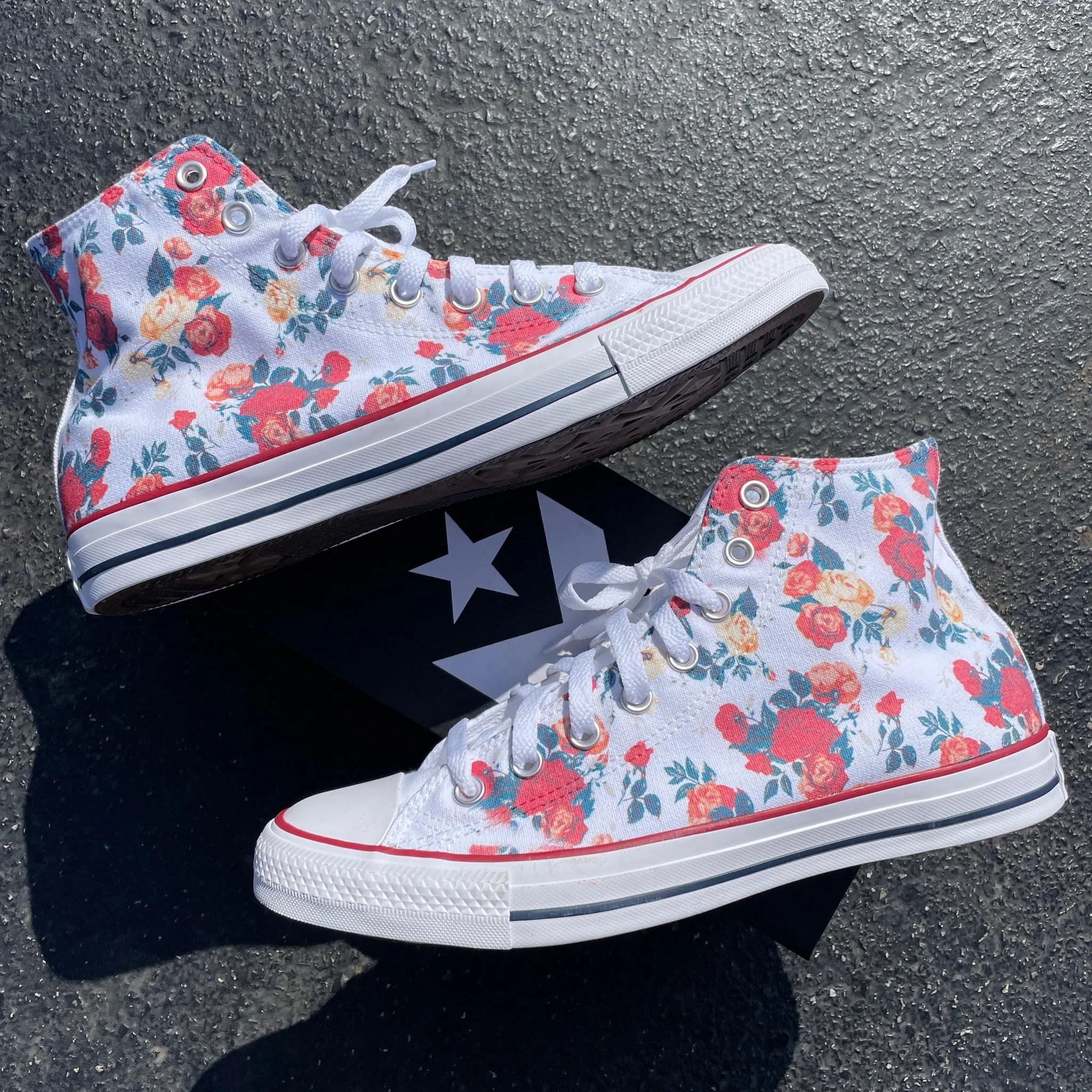 Rose Cluster - Custom High Tops