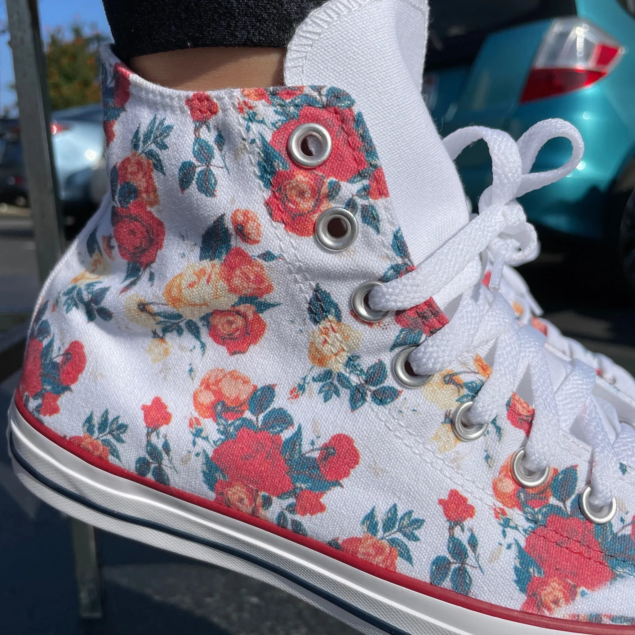 Rose Cluster - Custom High Tops