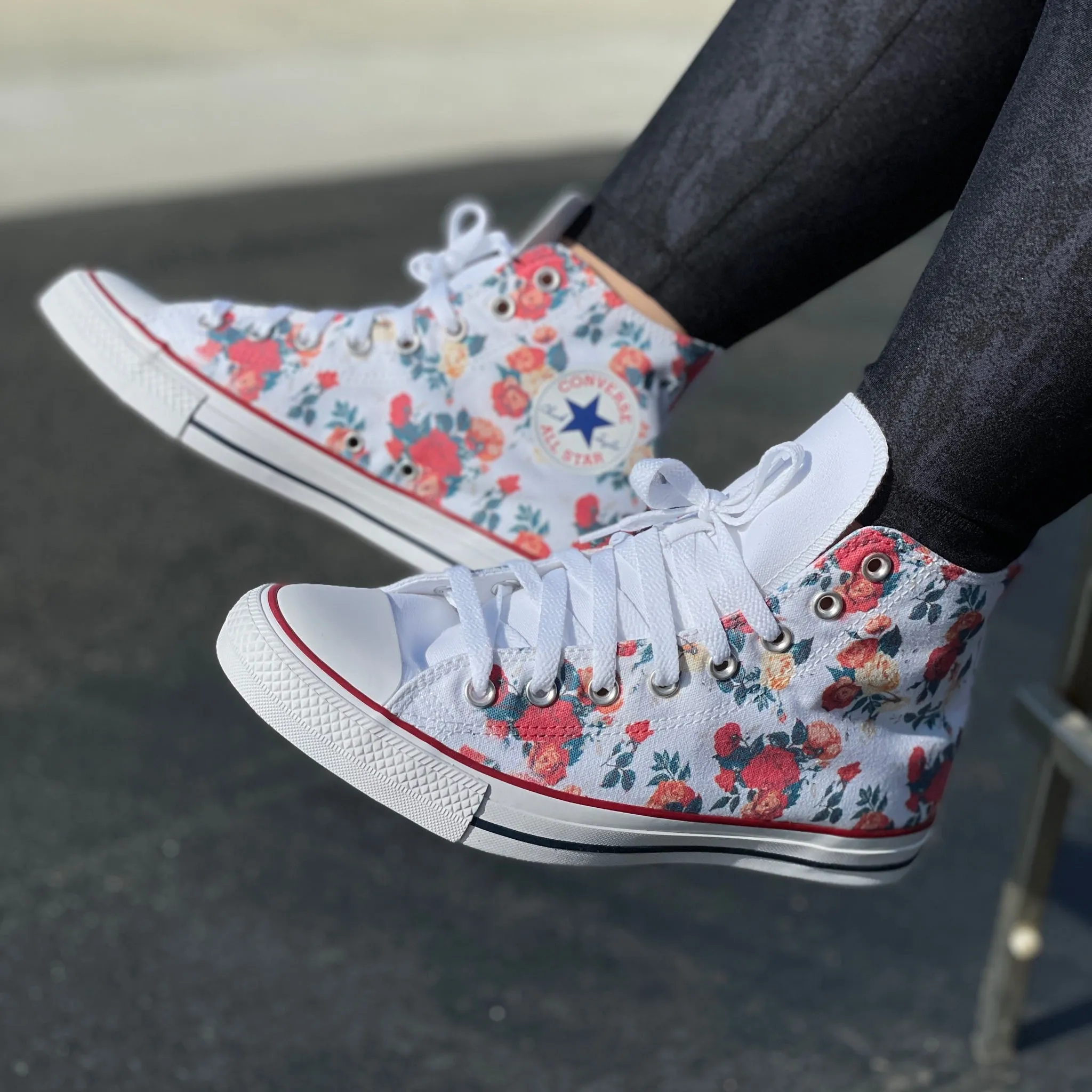 Rose Cluster - Custom High Tops