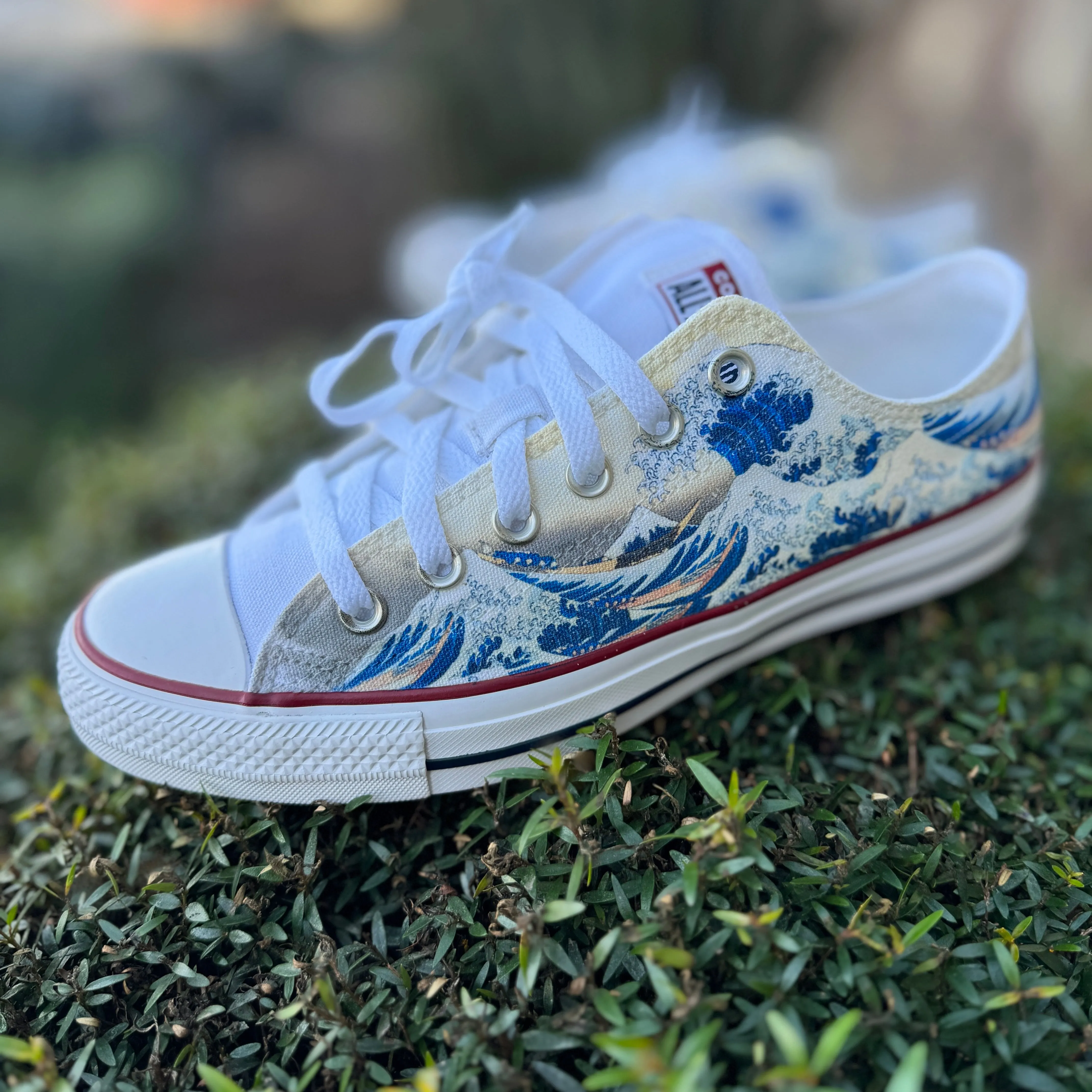 The Great Wave Converse Low Top Chuck Taylor Shoes