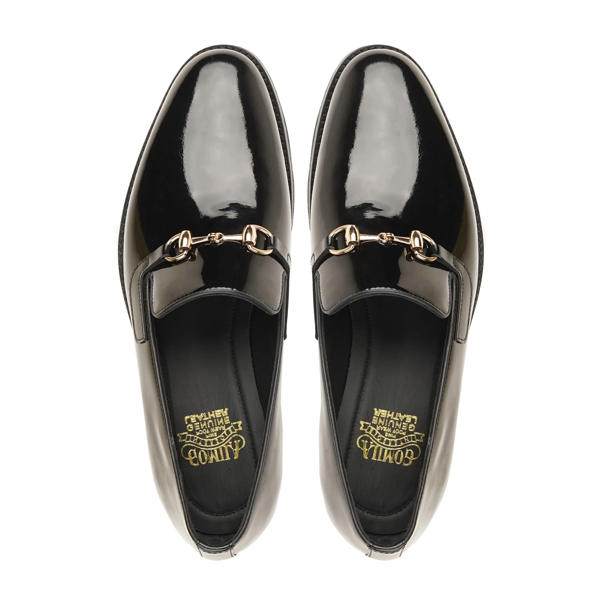 Tropez - Men's Black Patent Leather High Shine Loafer