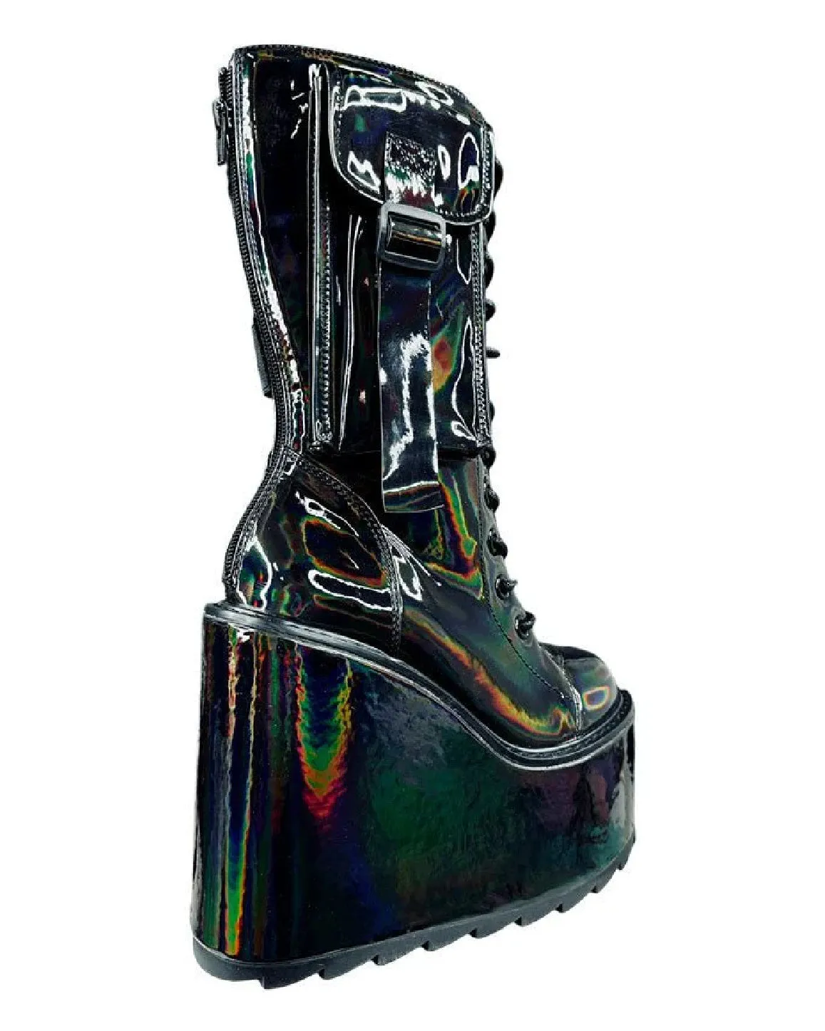 YRU Dune Desert Hologram Black Boots