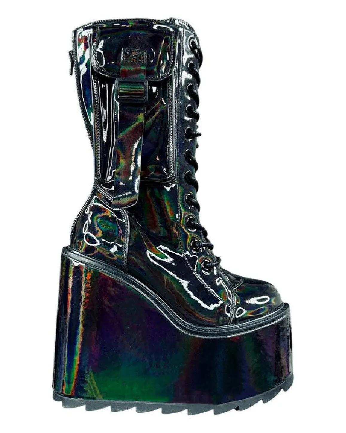 YRU Dune Desert Hologram Black Boots